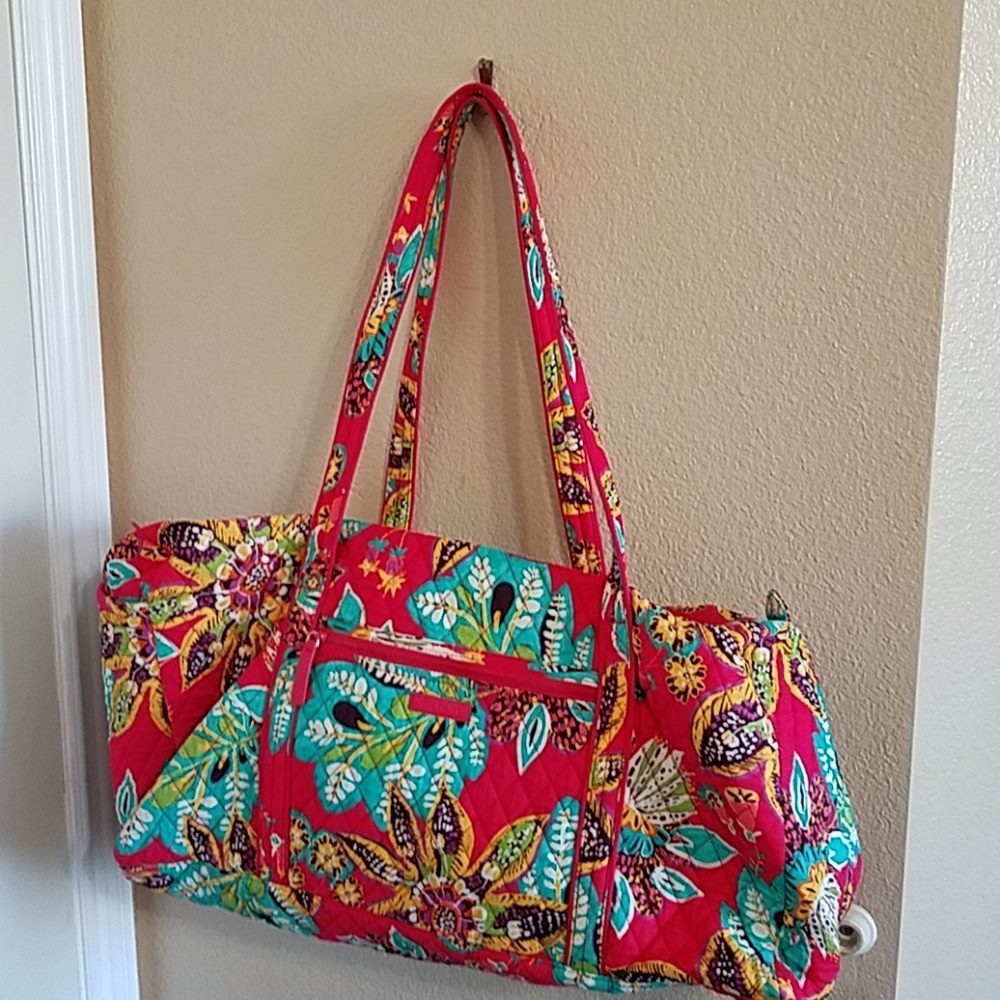 Vera Bradley Red Sunflower Weekender Bag